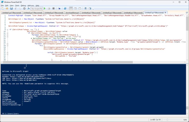 Powershell Intune Automate Your Work Part 1 Retrieve Win32 Apps - Desktop Geometric Designs for Desktop
