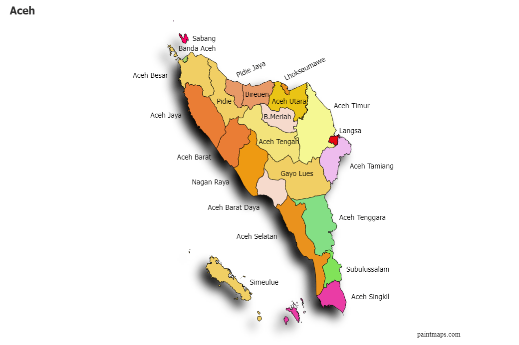 BPS Sebut Angka Kemiskinan Di Aceh Turun 55 Persen Sejak 20250116 Map Chart 842c 