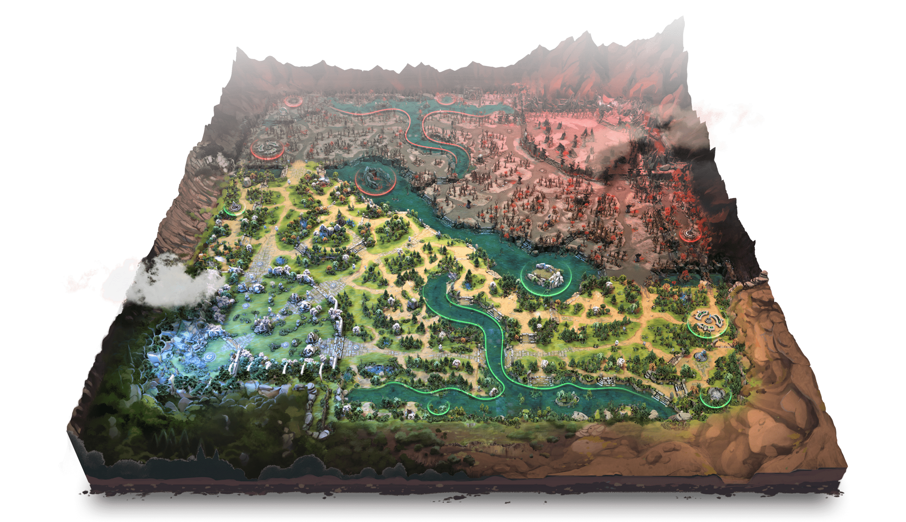 Dota2 Wandering Waters New Map Art 