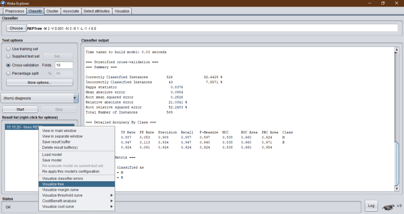 Visualizing Decision Tree in Weka