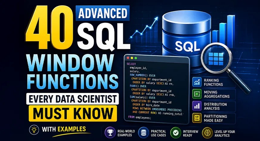 40 Advanced SQL Window Functions: A Complete Guide 40 Advanced SQL Window Functions: A Complete Guide