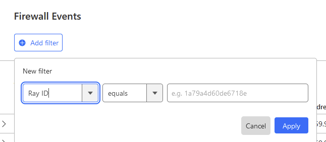 How do i look up a cloudflare id when a customer is blocked by the waf