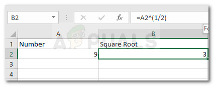 Exponential notation and positive integer exponents. How To Calculate The Square Root Of A Number In Excel Appuals Com