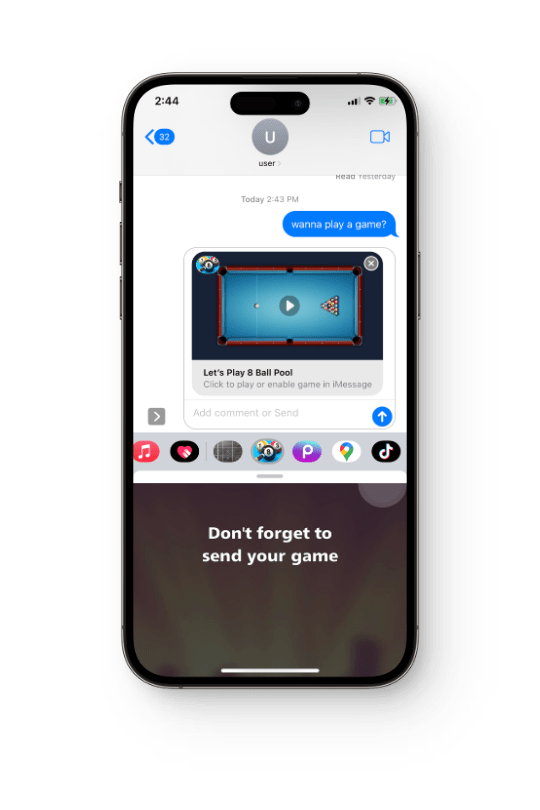 How To Play IMessage Games On IPhone Step By Step Pics 8. IPhone Play IMessage Game Screenshot 