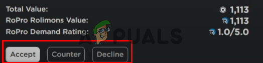 How To Trade Items In Roblox Accepting Declining Or Countering A Trade Offer 