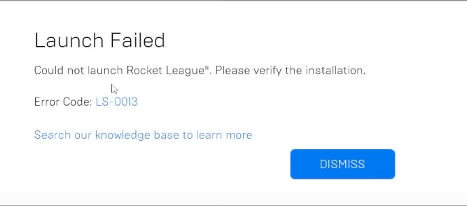 How To Fix Error Code LS 0013 In Epic Games Launcher Couldnt Launch Rocket League Error Code LS 0013 