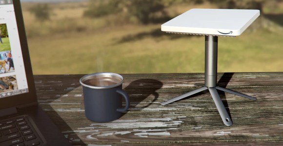 Amazon’un en küçük uydu geniş bant terminali.