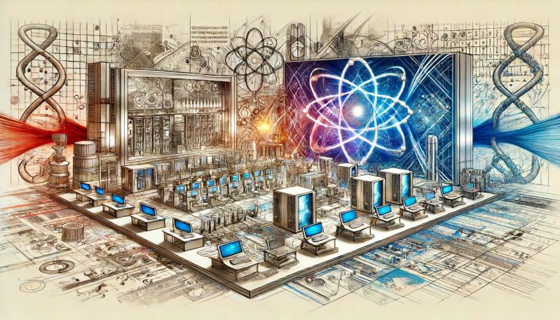 Quantum Computing And Quantum Developments Artificial Paintings - Light Arts - Stunning Retina Collection