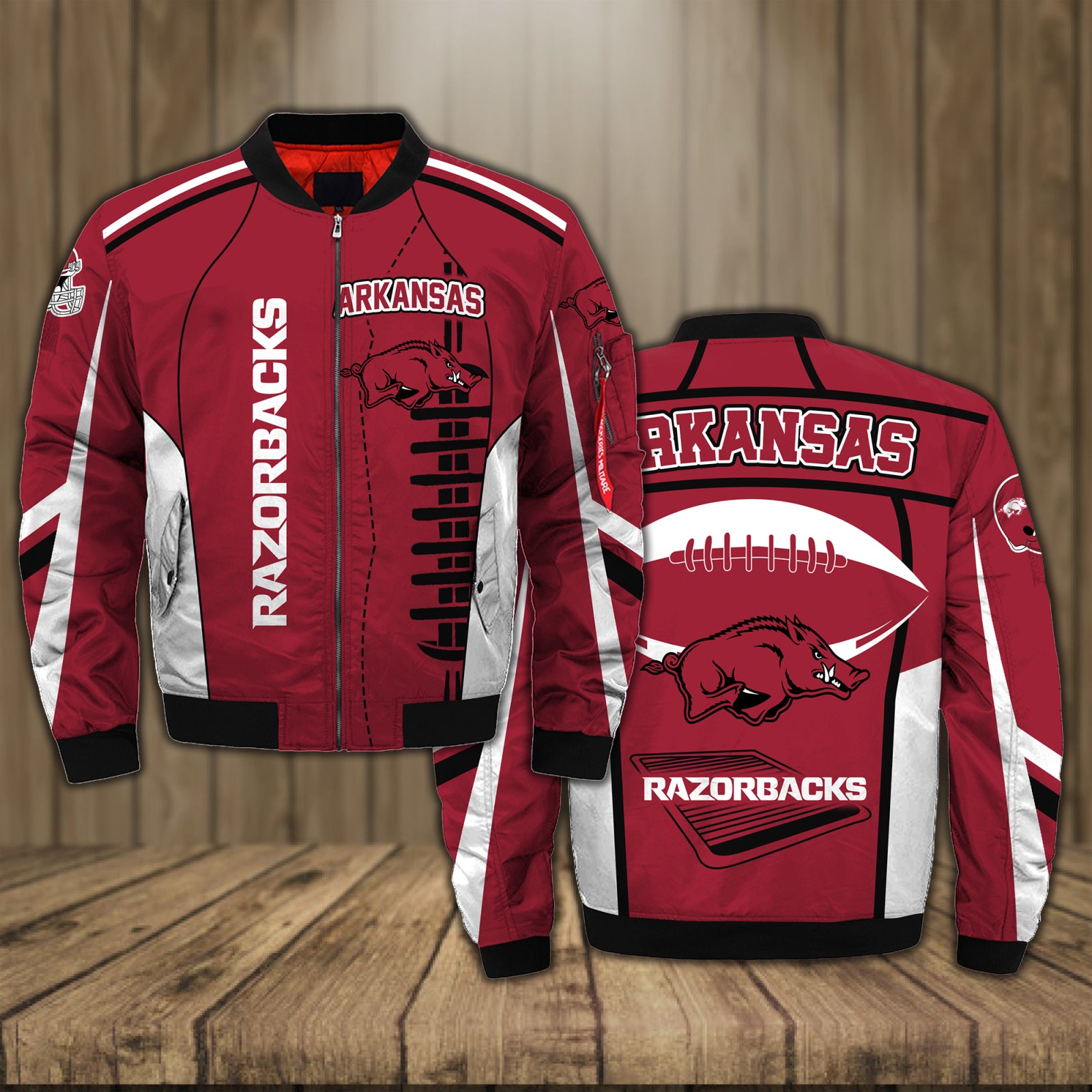 Arkansas razorbacks men's jacket for fans