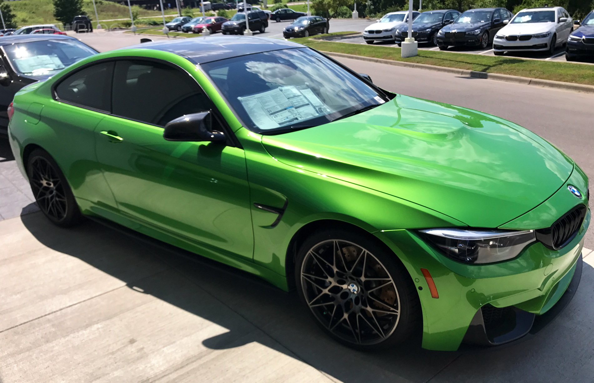 Java green metallic bmw m4 looks stunning in new photos