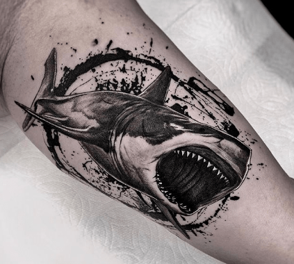 Cool Shark Tattoo Design Ideas For Men And Women | Tattoos Wizard 380_x_423_jpg