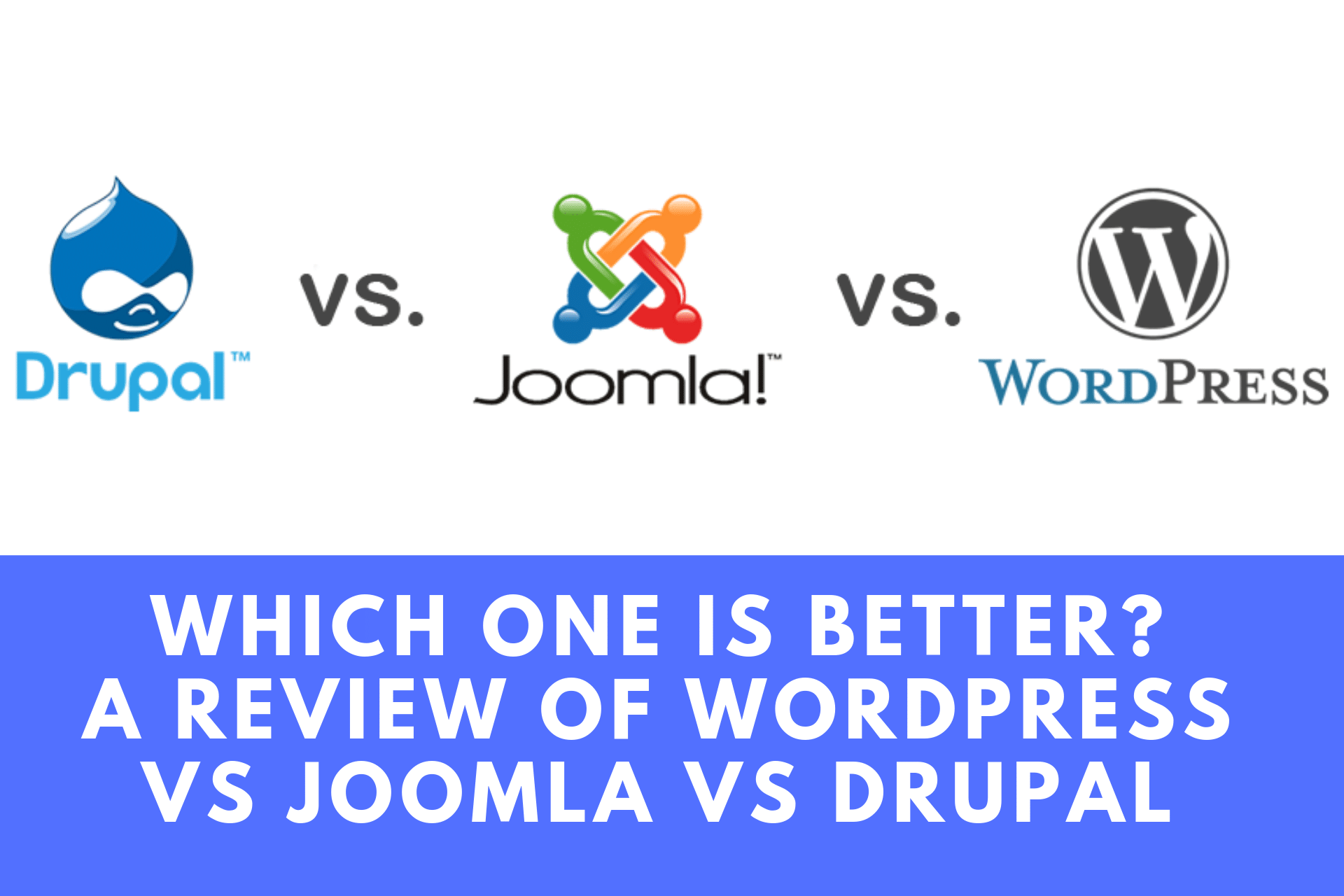 While both wordpress and joomla are free, one is a better value in terms of features, ease of use, and functionality. Which One is Better? A Review of WordPress vs Joomla vs Drupal - BuyHTTP