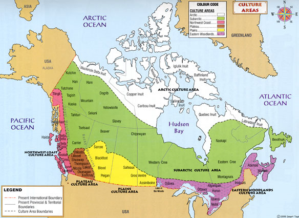 Cultural Diversity Heritage Canada Map 