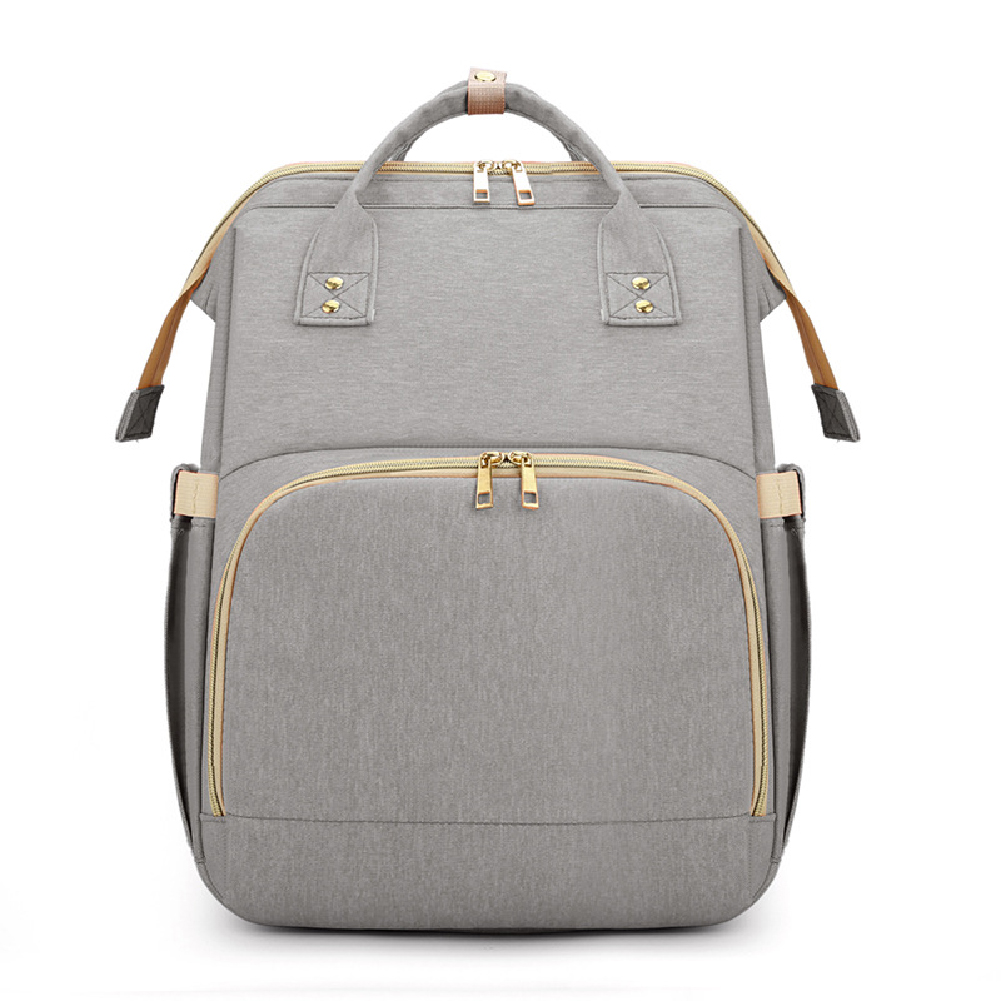 Wholesale Portable Diaper Bag Bed Folding Baby Travel Large Backpack Baby Bed Diaper Changing Table Pads For Outdoor Gray From China