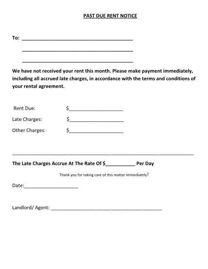 22 notice of late rent free to edit download print cocodoc