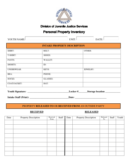 21 personal property inventory sheet free to edit download print cocodoc