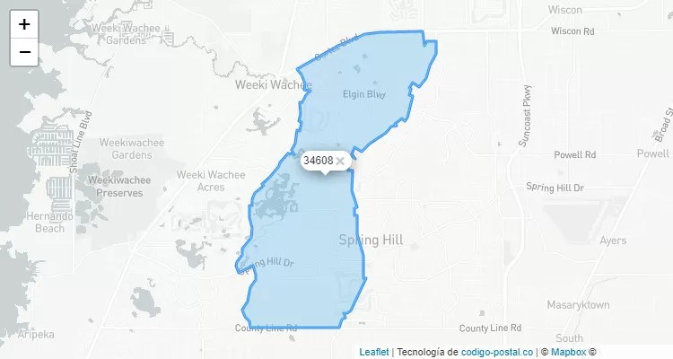 Hernando County Zip Code Map CBIC Tampa St Petersburg Clearwater 34608.webp
