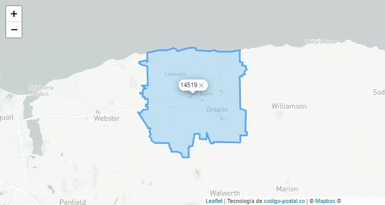 Toronto Canada Zip Code Map 14519.webp
