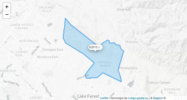 Foothill Ranch California ZIP Code United States 92610.webp