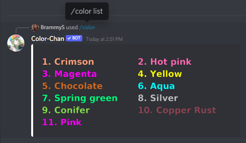 pics Chocolate Bot Discord discord bots