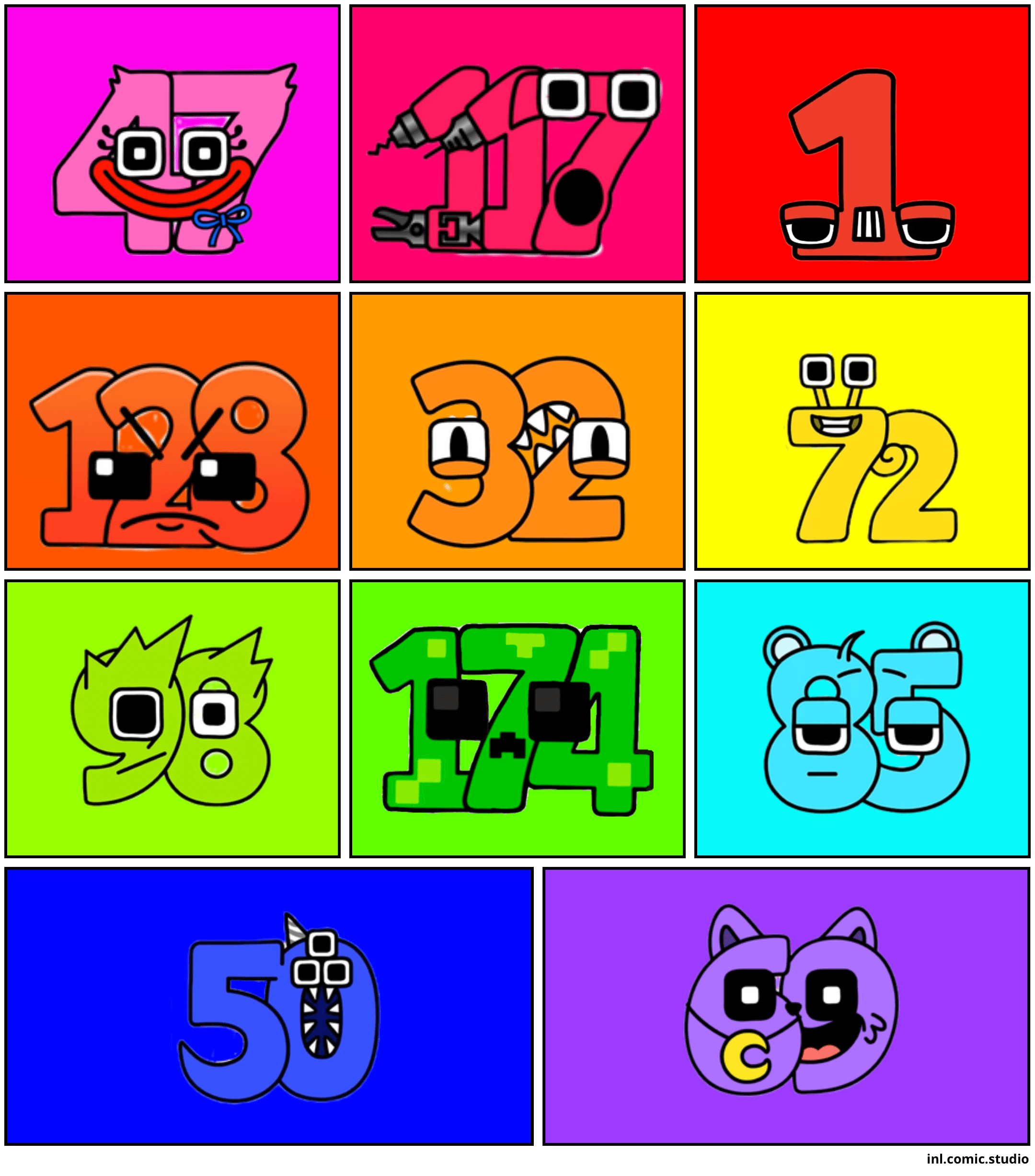 Colours. comic creator, comic maker, Cookie Comic Creator. 