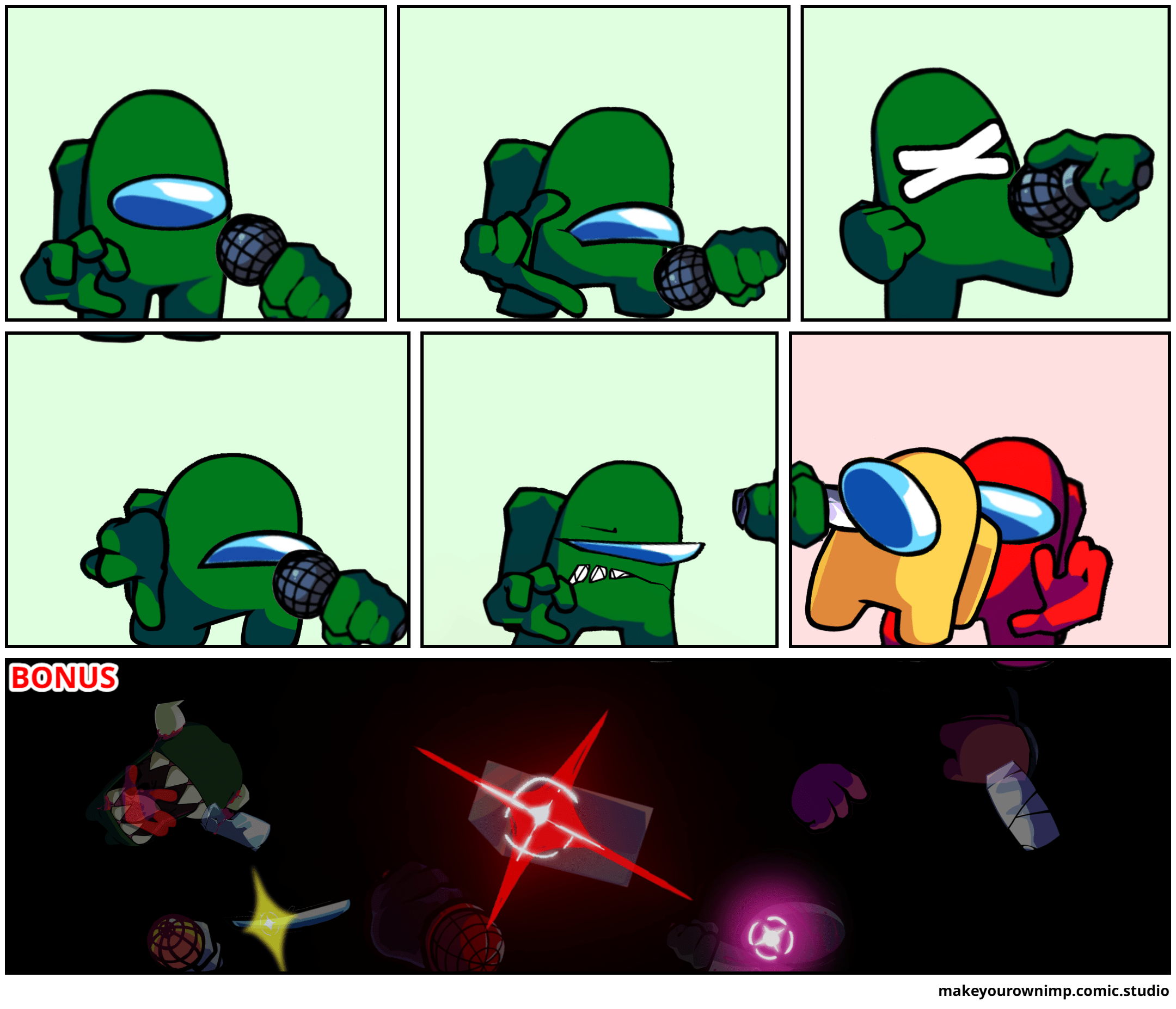 Make your own vs imposter v4 sprites Comic Studio. 