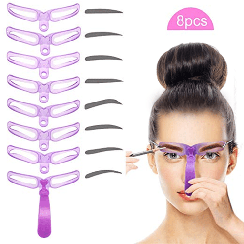 eyebrow stencil 1 set 8 brow shapes
