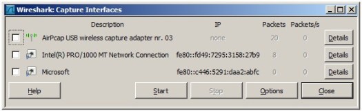 WIRESHARK ANALYSIS TIPS 3 capture interface