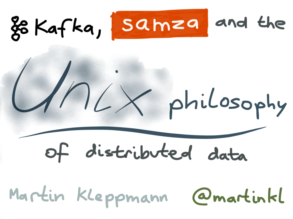 Apache Kafka Samza And The Unix Philosophy Of Distributed