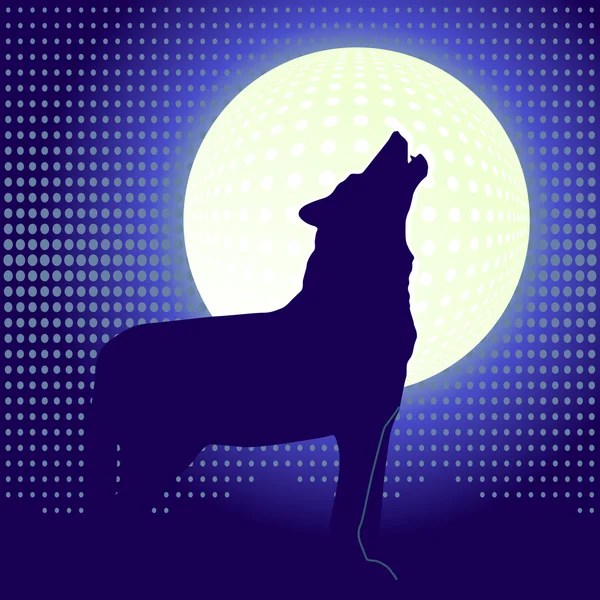 Heulender wolf, einsamer wolf, sinn des lebens, werwolf, gute sprüche, nachdenkliche. Soyut Lizenzfreie Stockvektoren