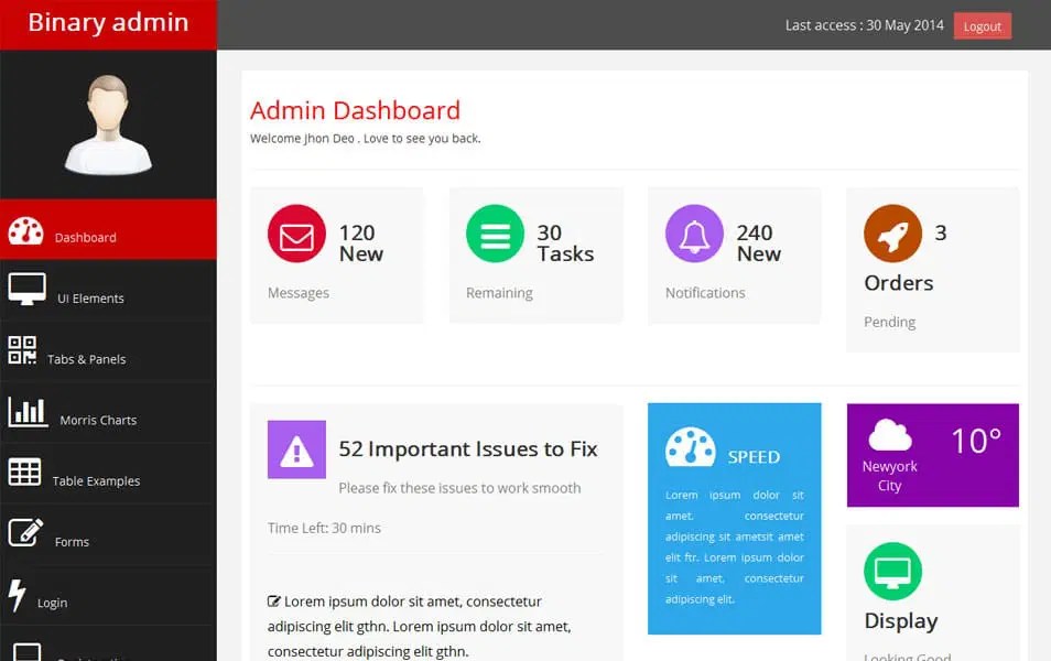 55 Best Responsive Admin Templates 2017 Designmaz - Download Premium Space Design | Mobile