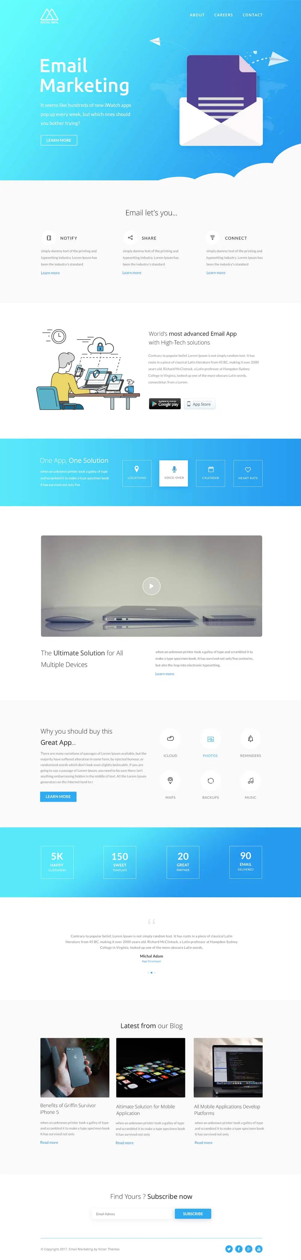 An email mockup is a graphical representation of an email in the same way that wireframes are representations for webpages. Free Email Newsletter Templates Psd Css Author