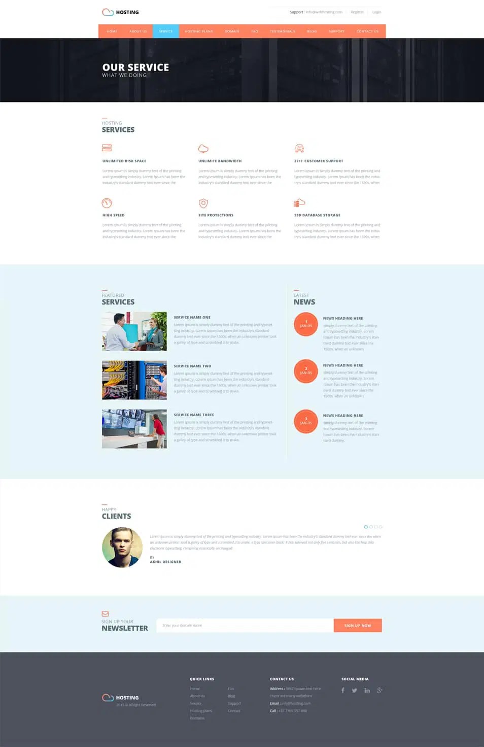 It Services Website Template Html5 Psd Template Net - HD Space Images for Desktop