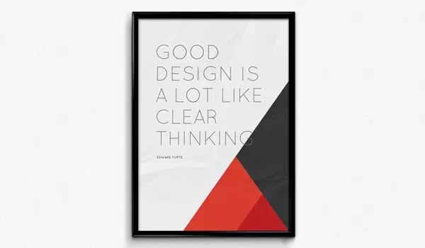 Poster Flyer Mockup Css Author - Premium Ocean Pattern - HD