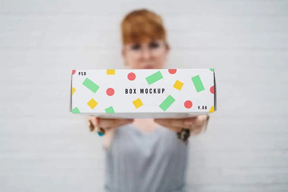 Free Box Psd Mockup Css Author - Minimal Texture Collection - Retina Quality