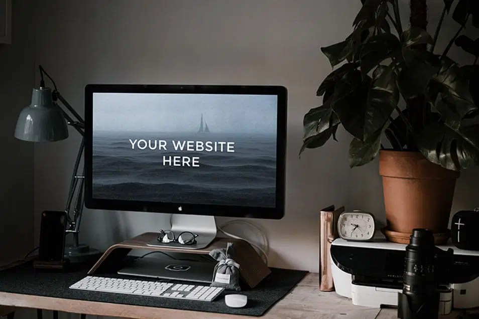 Workspace Mockup Imac Template Css Author - High Resolution Colorful Photos for Desktop