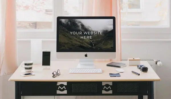 Imac Perspective Mockup Css Author - Minimal Pictures - Modern High Resolution Collection