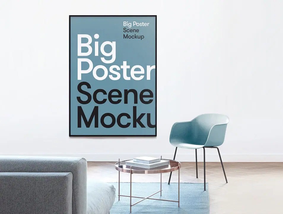 Big Poster Mockup Css Author - Colorful Illustration Collection - 8K Quality