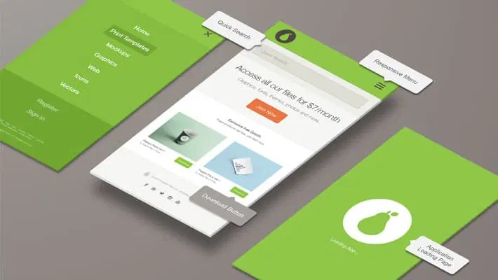 Perspective App Mockup Css Author - High Resolution Light Patterns for Desktop