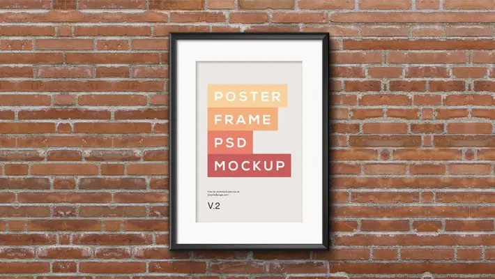 Poster Frame Mockup Psd Css Author - Classic 4K Space Illustrations | Free Download