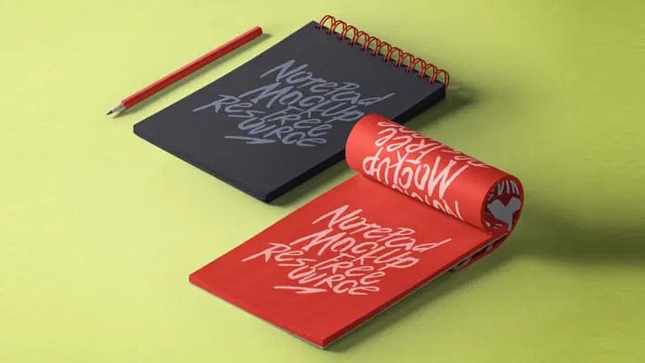 Notepad Mockup Psd Css Author - Download Beautiful Minimal Art | Retina