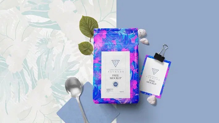 Pouch Packaging Mockup Css Author - Vintage Illustrations - High Quality High Resolution Collection