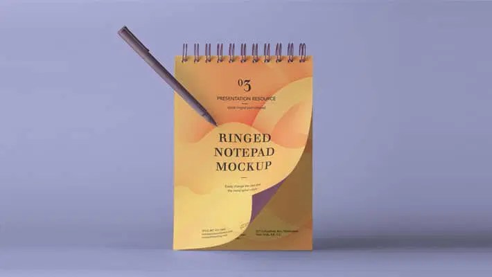 Free Ringed Notepad Mockup Css Author - Beautiful Ultra HD Sunset Photos | Free Download