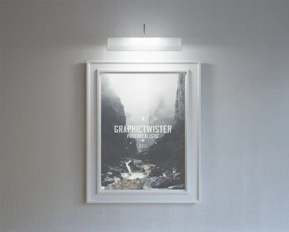 Stylish Poster Frame Mockup Css Author - Download Creative Ocean Illustration | High Resolution