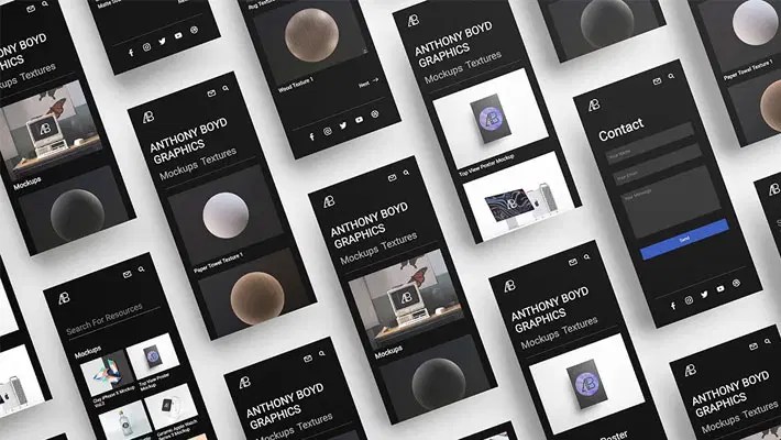 Responsive Showcase Mockup Pack Css Author - Geometric Wallpapers - Creative 8K Collection