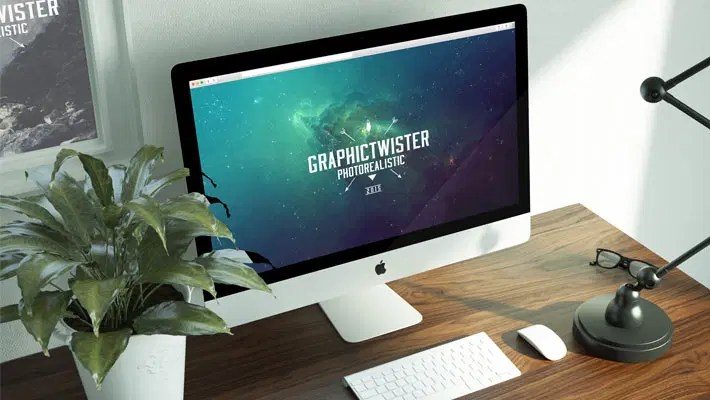 Workspace Mockup Imac Template Css Author - Download Beautiful Vintage Image | Mobile