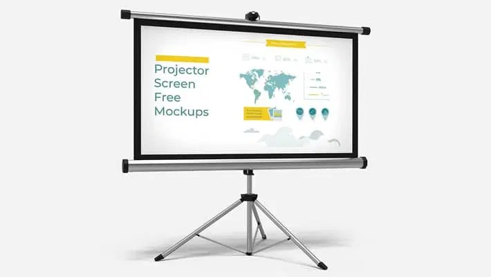 Projector Screen Mockup Css Author - Geometric Textures - Premium Ultra HD Collection