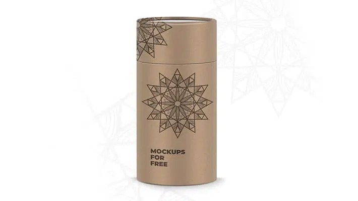 Cylinder Packaging Mockup Css Author - Stunning Colorful Texture - Desktop