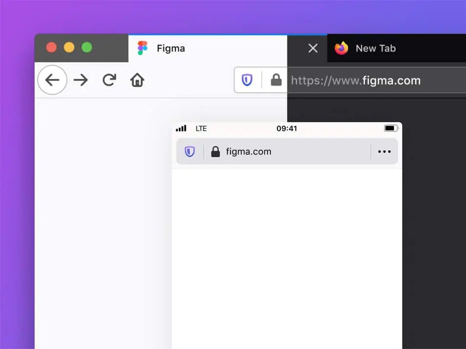 New Firefox Browser Ui Kit 2021 Figma - Classic Sunset Pattern - High Resolution