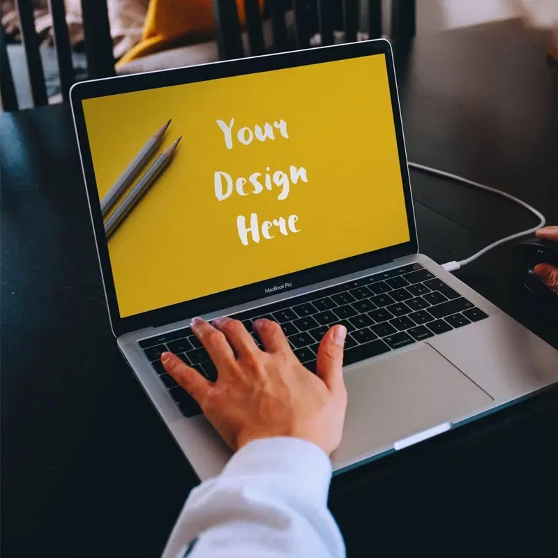 Macbook Pro Mockup Psd Css Author - Incredible City Illustration - Mobile